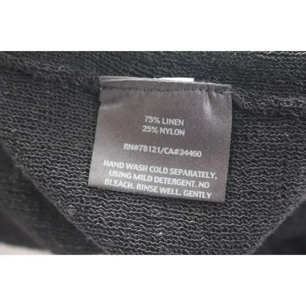 Eileen Fisher Black Open Front Knit Cardigan Size XS Womens - Picture 9 of 9